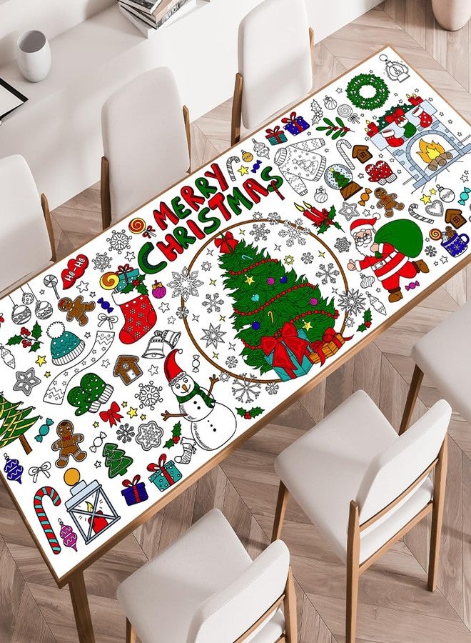 SPERINGEEN Christmas Crafts for Kids, Christmas Games, Activities, Coloring Tablecloth, Gifts, Poster, Banner, Party Favors for Family or Classroom - Holiday Xmas Party Decorations - Image 1